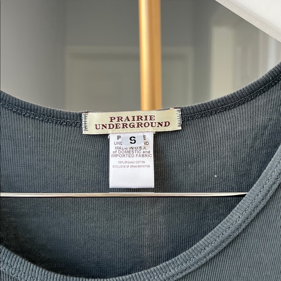 Prairie Underground Organic Cotton Longsleeve Boho Midi Dress Atlantic Blue S - Picture 8 of 8